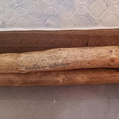 GORGEOUS! 1 OF A KIND! QUEEN SIZE PINE LOG BED