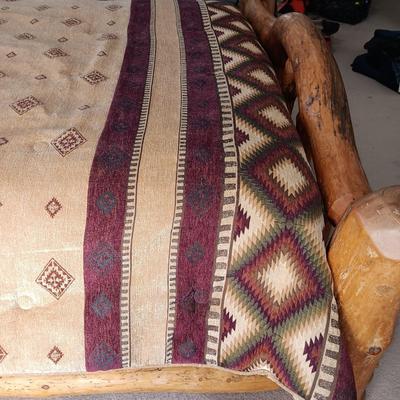 GORGEOUS! 1 OF A KIND! QUEEN SIZE PINE LOG BED