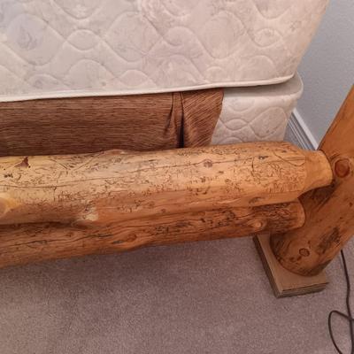 GORGEOUS! 1 OF A KIND! QUEEN SIZE PINE LOG BED