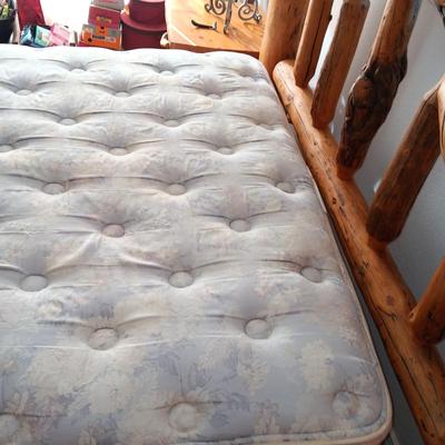 GORGEOUS! 1 OF A KIND! QUEEN SIZE PINE LOG BED
