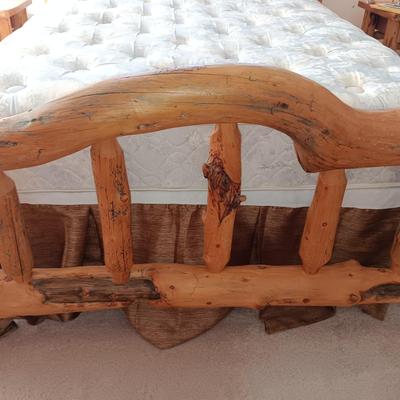 GORGEOUS! 1 OF A KIND! QUEEN SIZE PINE LOG BED