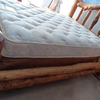 GORGEOUS! 1 OF A KIND! QUEEN SIZE PINE LOG BED