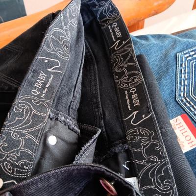 4 PAIRS OF LADIES JEANS SIZE 11/12