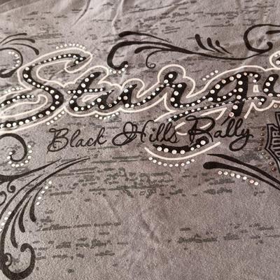HARLEY DAVIDSON LEATHER PURSE AND LADIES LARGE SHIRT