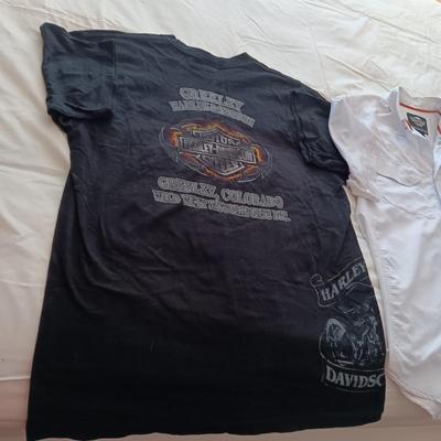 MEN'S HARLEY DAVIDSON LARGE SHIRTS