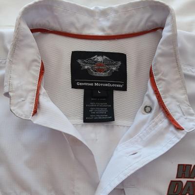 MEN'S HARLEY DAVIDSON LARGE SHIRTS