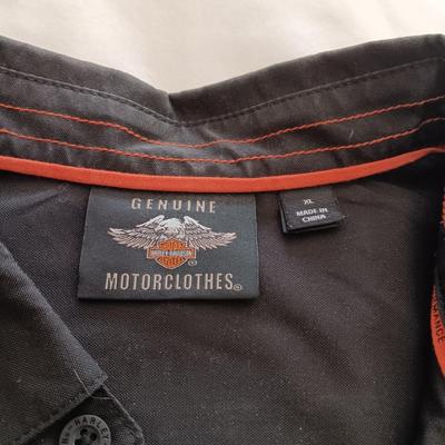 MEN'S HARLEY DAVIDSON SHIRT (XL) AND SWEATER (L)