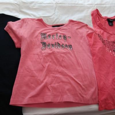 4 LADIES HARLEY DAVIDSON SHIRTS SIZE LARGE