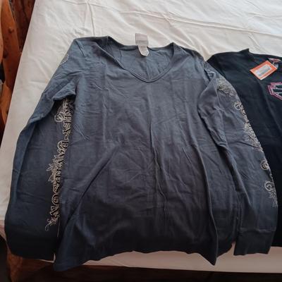 4 LADIES HARLEY DAVIDSON SHIRTS SIZE LARGE