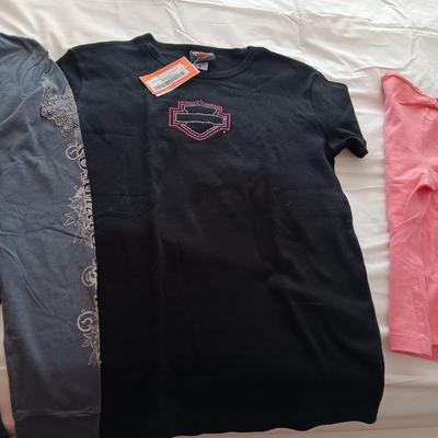 4 LADIES HARLEY DAVIDSON SHIRTS SIZE LARGE