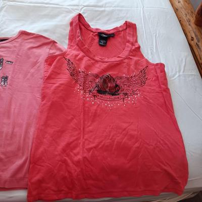 4 LADIES HARLEY DAVIDSON SHIRTS SIZE LARGE