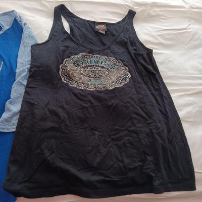4 LADIES HARLEY DAVIDSON SHIRTS SIZE LARGE