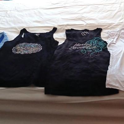 4 LADIES HARLEY DAVIDSON SHIRTS SIZE LARGE