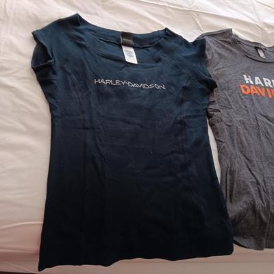 3 LADIES HARLEY DAVIDSON SHIRTS SIZE LARGE