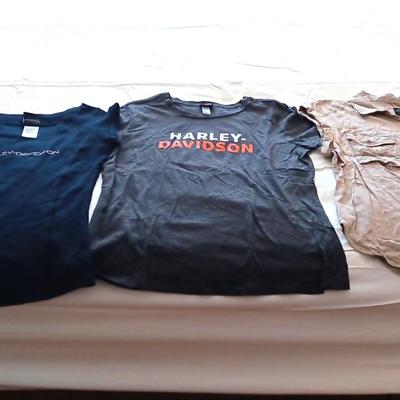 3 LADIES HARLEY DAVIDSON SHIRTS SIZE LARGE