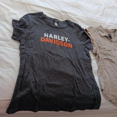 3 LADIES HARLEY DAVIDSON SHIRTS SIZE LARGE