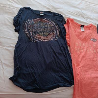 4 LADIES PLUS SIZE HARLEY DAVIDSON SHIRTS