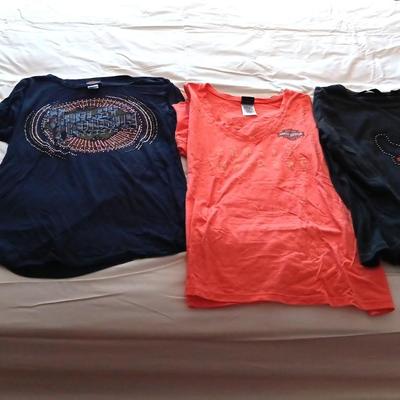 4 LADIES PLUS SIZE HARLEY DAVIDSON SHIRTS