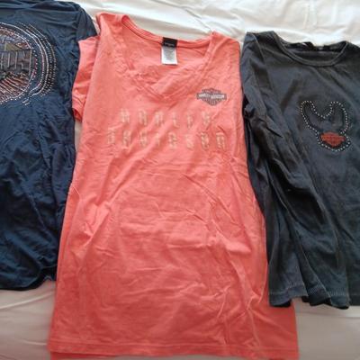 4 LADIES PLUS SIZE HARLEY DAVIDSON SHIRTS