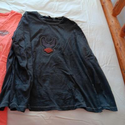 4 LADIES PLUS SIZE HARLEY DAVIDSON SHIRTS
