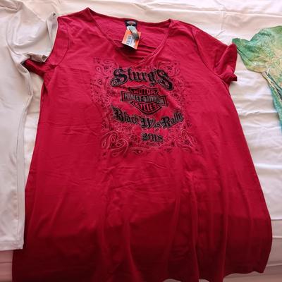3 LADIES HARLEY DAVIDSON SHIRTS SIZE XL