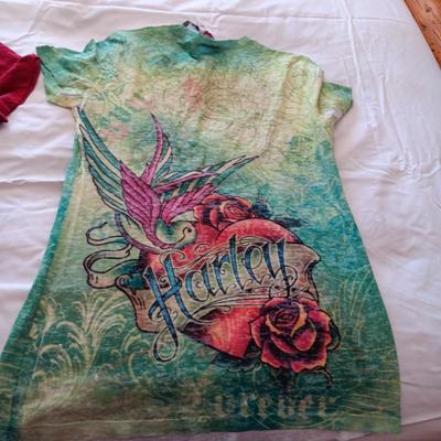 3 LADIES HARLEY DAVIDSON SHIRTS SIZE XL