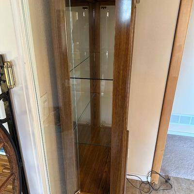 DOUBLE CURIO TEMPEST OAK CABINET