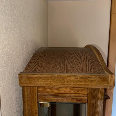 DOUBLE CURIO TEMPEST OAK CABINET