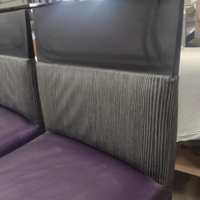 Set of Three Commercial Grade Bar Stools with Padded Seat and Back