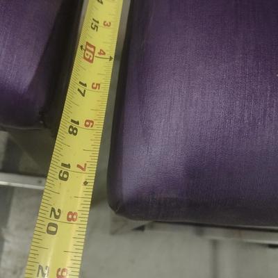 Set of Three Commercial Grade Bar Stools with Padded Seat and Back
