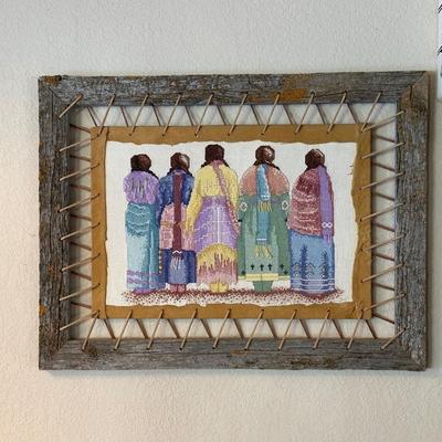 NATIVE AMERICAN THEMED NEEDLEPOINT