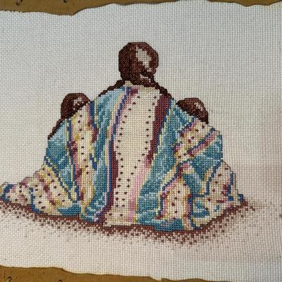 NATIVE AMERICAN THEMED NEEDLEPOINT
