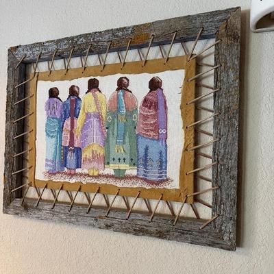 NATIVE AMERICAN THEMED NEEDLEPOINT