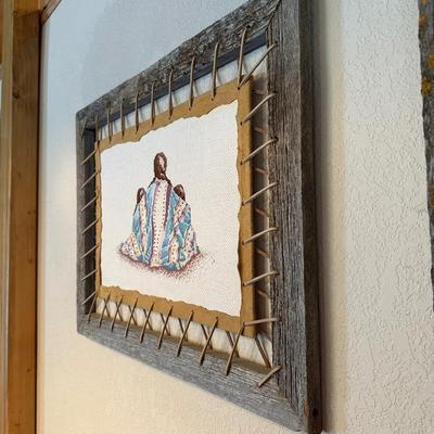 NATIVE AMERICAN THEMED NEEDLEPOINT
