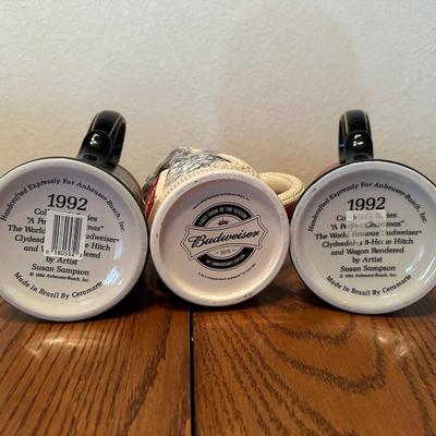 MULTI-YEAR BUDWEISER STEINS