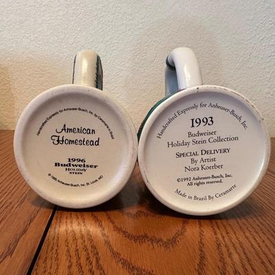 MULTI-YEAR BUDWEISER STEINS