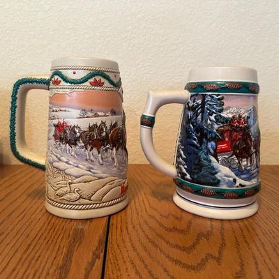 MULTI-YEAR BUDWEISER STEINS