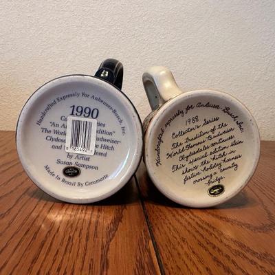 VARIETY OF BUDWEISER STEINS