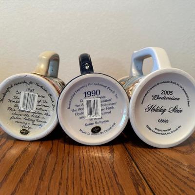 ASSORTMENT OF BUDWEISER STEINS