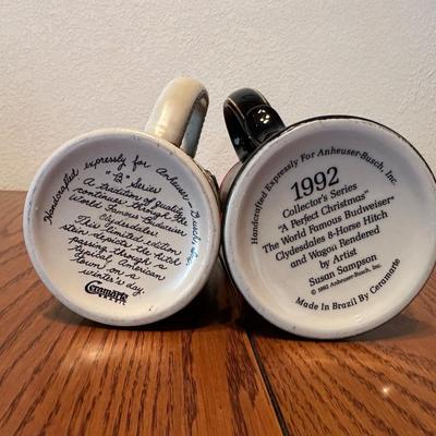 VARIETY OF BUDWEISER STEINS