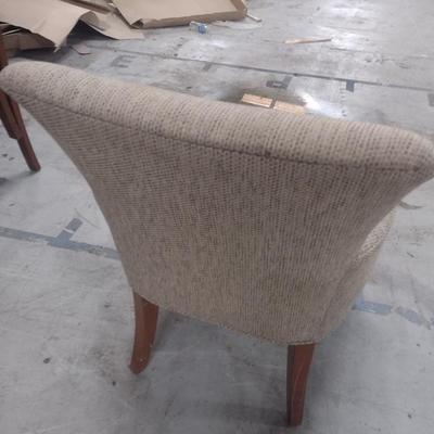 Set of Two Commercial Grade Fabric Covered Formal Chairs