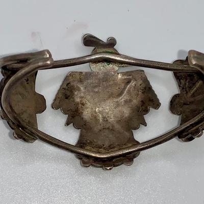 Vintage Native American Zuni Pawn Silver Bracelet