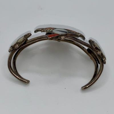 Vintage Native American Zuni Pawn Silver Bracelet