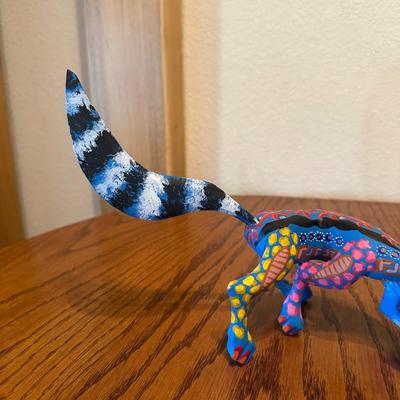 OAXACA SIGNED AND HAND PAINTED - ALEBRIJE WOOD CARVING