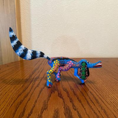 OAXACA SIGNED AND HAND PAINTED - ALEBRIJE WOOD CARVING