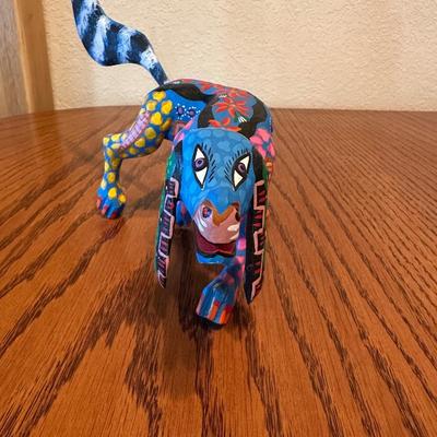 OAXACA SIGNED AND HAND PAINTED - ALEBRIJE WOOD CARVING
