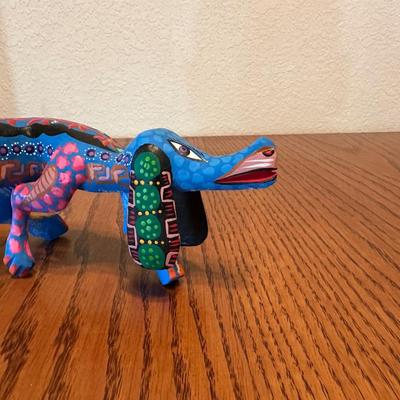OAXACA SIGNED AND HAND PAINTED - ALEBRIJE WOOD CARVING