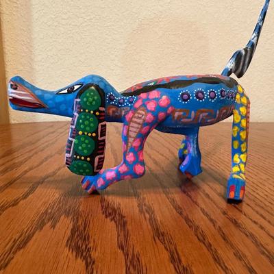 OAXACA SIGNED AND HAND PAINTED - ALEBRIJE WOOD CARVING