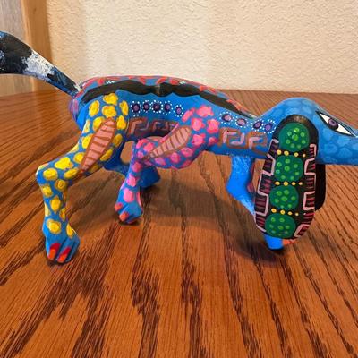 OAXACA SIGNED AND HAND PAINTED - ALEBRIJE WOOD CARVING