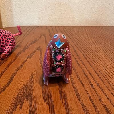 SIGNED WOOD CARVED AND HAND PAINTED - OAXACAN ALEBRIJES